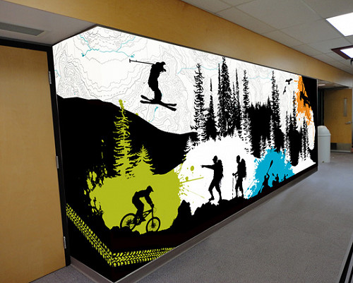 Custom Designed and Printed Wall Mural